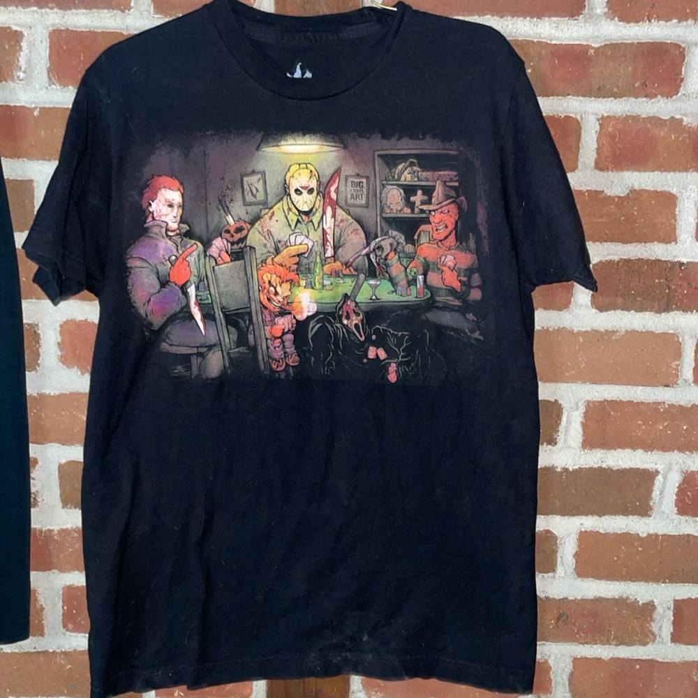 Horror Characters Playing Poker, size medium